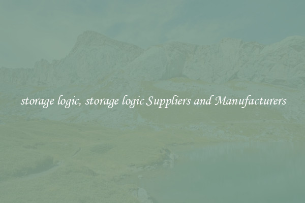storage logic, storage logic Suppliers and Manufacturers