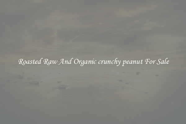Roasted Raw And Organic crunchy peanut For Sale