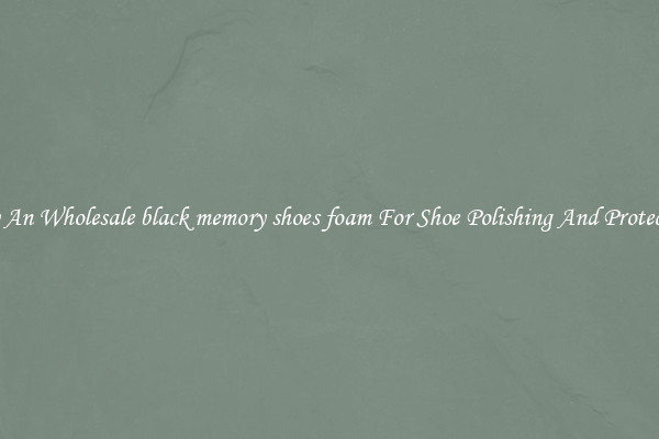Buy An Wholesale black memory shoes foam For Shoe Polishing And Protection