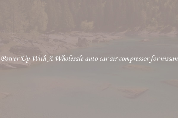 Power Up With A Wholesale auto car air compressor for nissan