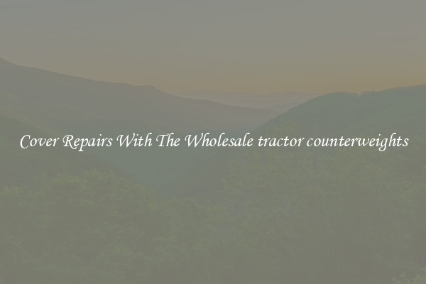  Cover Repairs With The Wholesale tractor counterweights 